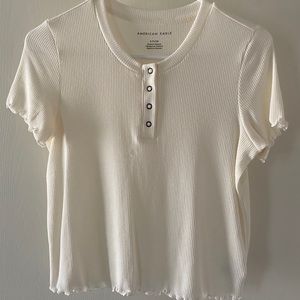 AEO Henley Lettuce Edge Shirt